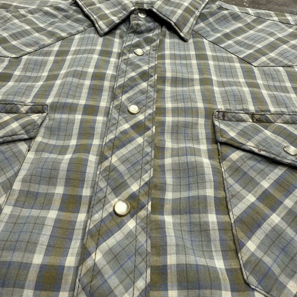 Wrangler Vintage Brushpopper Pearl Snap Western Shirt - Picture 3 of 9